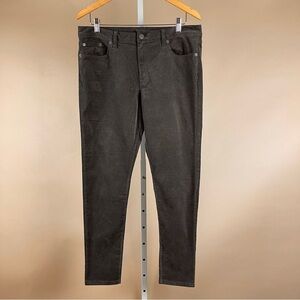 Banana Republic 32 Corduroy Skinny Black Coffee Brown Pants Retro Vintage